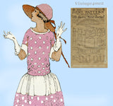 Ladies Home Journal 3418: 1920s FF Robe De Style Dress Sz 40B VTG Sewing Pattern