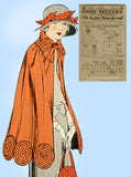 Ladies Home Journal 3431: 1920s Uncut Misses Cape 30 B Vintage Sewing Pattern