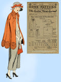 Ladies Home Journal 3431: 1920s Uncut Misses Cape 30 B Vintage Sewing Pattern