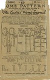 Ladies Home Journal 3460: 1920s Uncut Plus Size Dress 40B Vintage Sewing Pattern