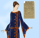Ladies Home Journal 3460: 1920s Uncut Plus Size Dress 40B Vintage Sewing Pattern