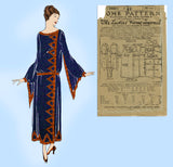 Ladies Home Journal 3460: 1920s Uncut Plus Size Dress 40B Vintage Sewing Pattern