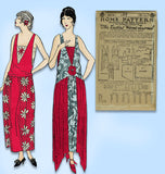 Ladies Home Journal 3474: 1920s Uncut Evening Gown 36 B Vintage Sewing Pattern