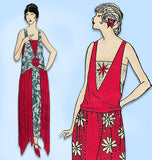 Ladies Home Journal 3474: 1920s Uncut Evening Gown 36 B Vintage Sewing Pattern