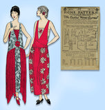 Ladies Home Journal 3474: 1920s Uncut Evening Gown 36 B Vintage Sewing Pattern