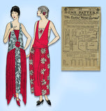Ladies Home Journal 3474: 1920s Uncut Evening Gown 36 B Vintage Sewing Pattern