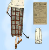 Ladies Home Journal 3481: 1920s Uncut Misses Skirt Sz 28W Vintage Sewing Pattern