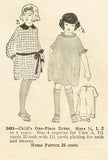 Ladies Home Journal 3493: 1920s Cute Baby Girls Dress Sz2 Vintage Sewing Pattern