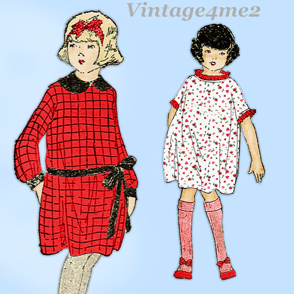 Ladies Home Journal 3493: 1920s Cute Baby Girls Dress Sz2 Vintage Sewing Pattern