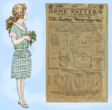 Ladies Home Journal 3495: 1920s Uncut Girls Dress Sz 10 Vintage Sewing Pattern