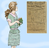 Ladies Home Journal 3495: 1920s Uncut Girls Dress Sz 14 Vintage Sewing Pattern