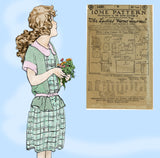 Ladies Home Journal 3495: 1920s Uncut Toddler Girls Dress Sz6 VTG Sewing Pattern