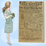 Ladies Home Journal 3495: 1920s Uncut Toddler Girls Dress Sz6 VTG Sewing Pattern