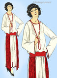 Ladies Home Journal 3502: 1920s Uncut Dinner Dress Sz 36B Vintage Sewing Pattern