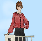 Ladies Home Journal 3503: 1920s Uncut Misses Blouse 36 B Vintage Sewing Pattern