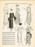 Ladies Home Journal 3505: 1920s Uncut Dinner Dress Sz 42B Vintage Sewing Pattern