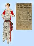 Ladies Home Journal 3505: 1920s Uncut Dinner Dress Sz 38B Vintage Sewing Pattern