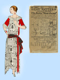 Ladies Home Journal 3505: 1920s Uncut Dinner Dress Sz 36B Vintage Sewing Pattern