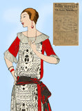 Ladies Home Journal 3505: 1920s Uncut Dinner Dress Sz 42B Vintage Sewing Pattern