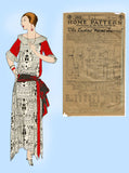 Ladies Home Journal 3505: 1920s Uncut Dinner Dress Sz 42B Vintage Sewing Pattern