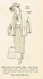 Ladies Home Journal 3516: 1920s Uncut Misses Cape Sz LRG Vintage Sewing Pattern