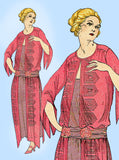 Ladies Home Journal 3527: 1920s Uncut Day Dress Size 36 B Vintage Sewing Pattern