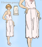 Ladies Home Journal 3546: 1920s Uncut Misses Petticoat Sz 34 W Vintage Sewing Pattern
