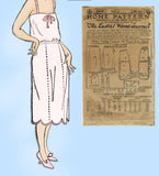 Ladies Home Journal 3546: 1920s Uncut Misses Petticoat Sz 34 W Vintage Sewing Pattern
