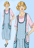 Ladies Home Journal 3551: 1920s Uncut Misses Apron Sz 36B Vintage Sewing Pattern