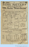 Ladies Home Journal 3552: 1920s Uncut Girls Dressy Coat Vintage Sewing Pattern