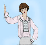 Ladies Home Journal 3567: 1920s Uncut Misses Blouse 36 B Vintage Sewing Pattern