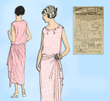 Ladies Home Journal 3592: 1920s Uncut Evening Gown 40 B Vintage Sewing Pattern