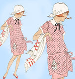 Ladies Home Journal 3599: 1920s Uncut Girls Bathingsuit Sz 8 VTG Sewing Pattern