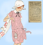 Ladies Home Journal 3599: 1920s Uncut Girls Bathingsuit Sz 8 VTG Sewing Pattern