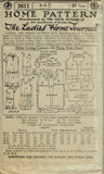 Ladies Home Journal 3611: 1920s Uncut Bathing Suit Sz 40B Vintage Sewing Pattern