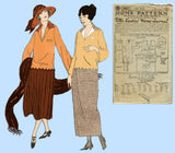 Ladies Home Journal 3627: 1920s Uncut Plus Size Dress 32B Vintage Sewing Pattern