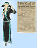 Ladies Home Journal 3640: 1920s Uncut Dinner Dress Sz 42B Vintage Sewing Pattern