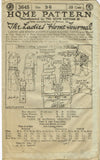 Ladies Home Journal 3645: 1920s Uncut Misses Dress Vintage Sewing Pattern Sz 36 Bust