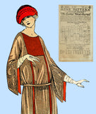 Ladies Home Journal 3655: 1920s Uncut Dinner Dress Sz 36B Vintage Sewing Pattern
