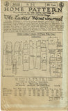 Ladies Home Journal 3655: 1920s Uncut Dinner Dress Sz 36B Vintage Sewing Pattern