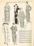 Ladies Home Journal 3659: 1920s Uncut Dinner Dress Sz 34B Vintage Sewing Pattern