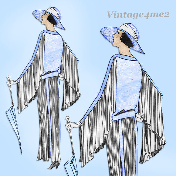 Ladies Home Journal 3665: 1920s Uncut Misses Dress Sz 40B Vintage Sewing Pattern