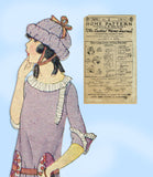 Ladies Home Journal 3670: 1920s Uncut Toddler Girls Hat Vintage Sewing Pattern