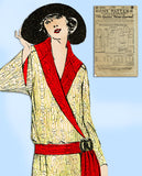 Ladies Home Journal 3676: 1920s Rare Uncut Coat Size 38 B Vintage Sewing Pattern