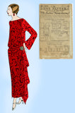 Ladies Home Journal 3678: 1920s Uncut Dinner Dress Sz 36B Vintage Sewing Pattern