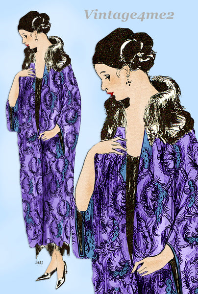 Ladies Home Journal 3683: 1920s Uncut Plus Size Cape 40 B Vintage Sewing Pattern