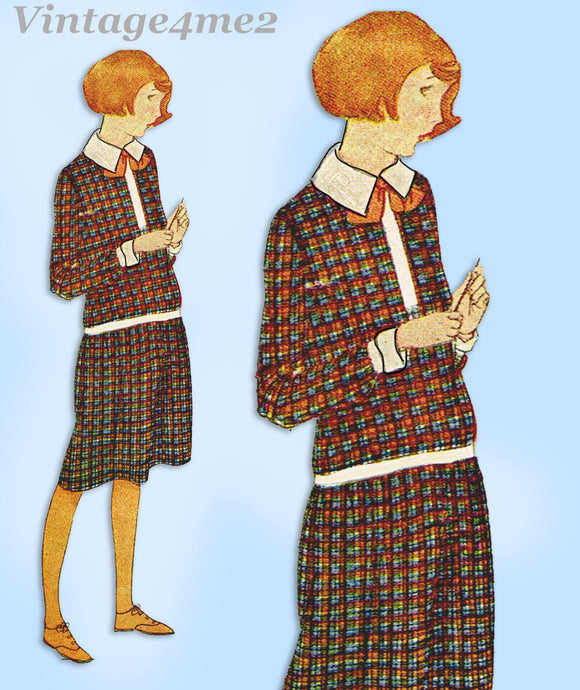 Ladies Home Journal 3685: 1920s Toddler Girls Dress Sz 6 Vintage Sewing Pattern