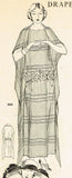 Ladies Home Journal 3686: 1920s Uncut Dinner Dress Sz 36B Vintage Sewing Pattern