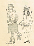 Ladies Home Journal 3690: 1920s Uncut Girls Dress Size 12 Vintage Sewing Pattern