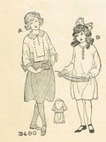 Ladies Home Journal 3690: 1920s Uncut Girls Dress Size 14 Vintage Sewing Pattern